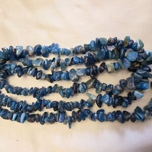 Blue Apatite Stone Beaded Necklace